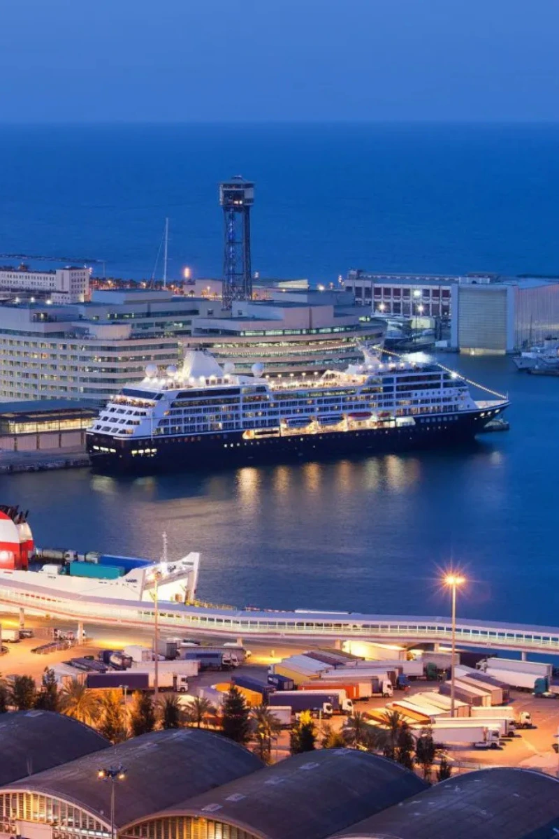 Luxury Mercedes at Civitavecchia cruise port pier